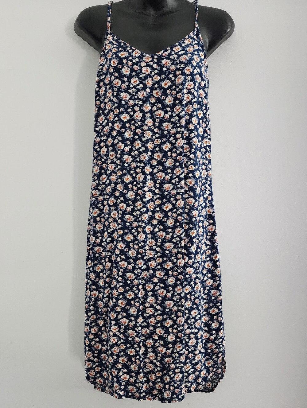 Blue Floral Slip Dress